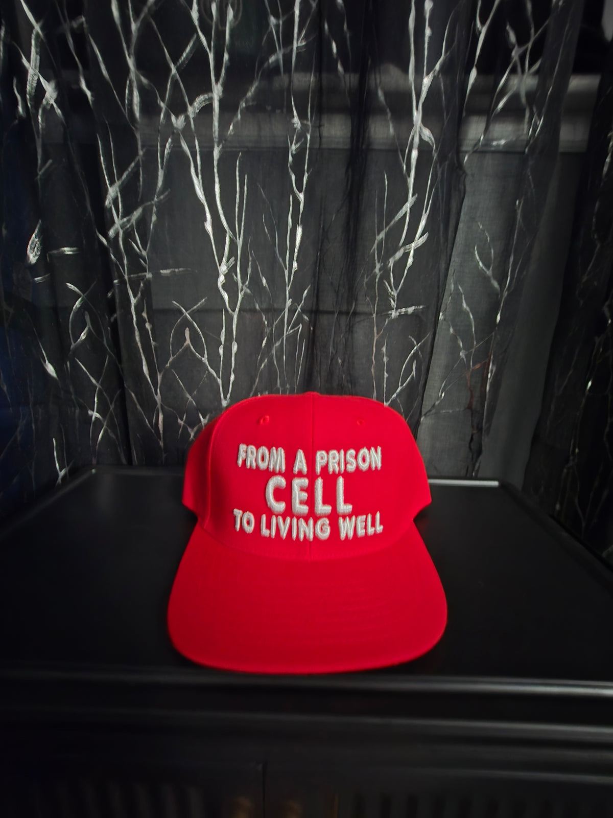 Red and White Snap Back